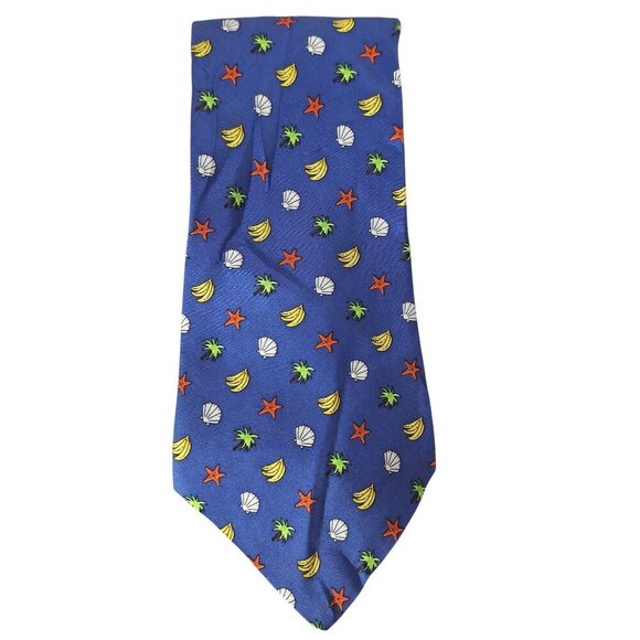 Old Navy Silk Necktie Banana Palm Tree Tropical - Picture 4 of 8